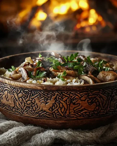 recette Bouillie d’orge aux abats et champignons