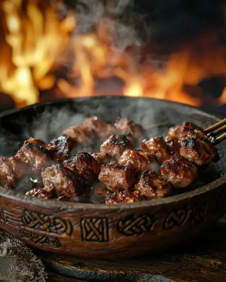 recette Brochettes de sanglier au miel noir