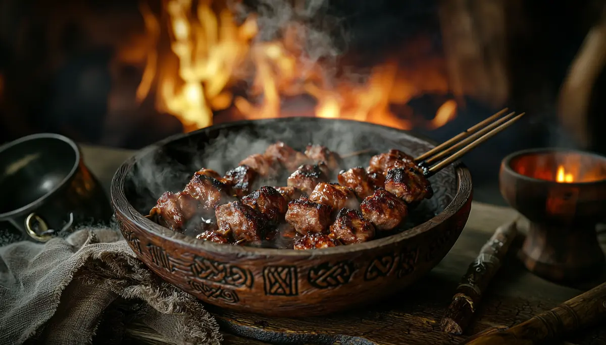 recette Brochettes de sanglier au miel noir