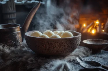 recette Oeufs pochés sur lit de mousse de mousse (lichen)