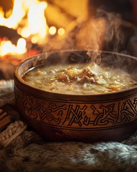 recette Soupe fumée de pois chiches aux écorces de pin