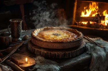 recette Tarte rustique à la rhubarbe sauvage