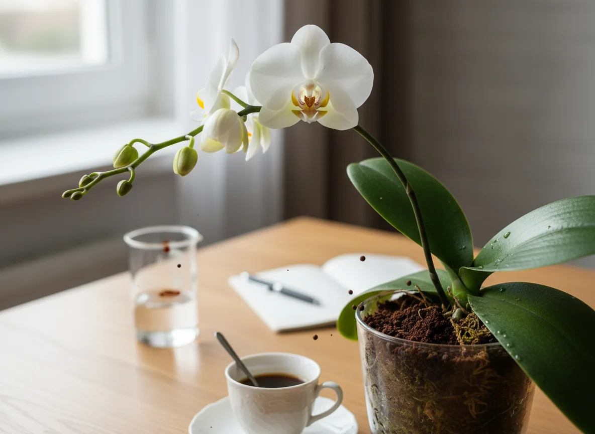Faire refleurir une orchidée avec du café : Astuce ou mythe ? - Image 1