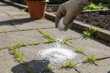 Utiliser du gros sel pour désherber : Efficacité et impact sur le sol - Image 1