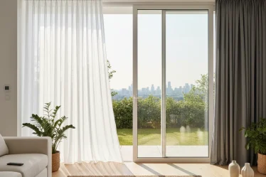 Quel rideau pour une baie vitrée coulissante ? Nos idées déco - Image 1