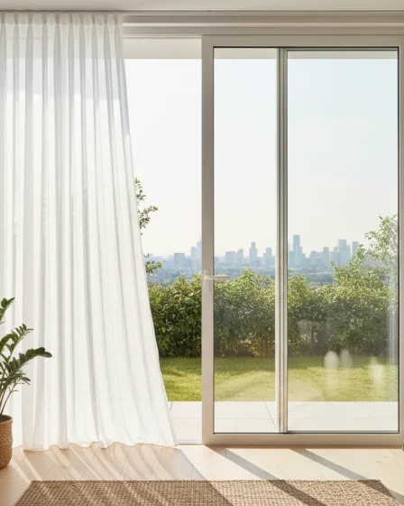 Quel rideau pour une baie vitrée coulissante ? Nos idées déco - Image 1