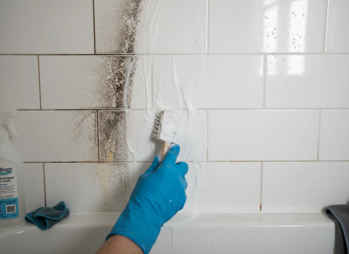 Comment blanchir les joints de douche noircis ou jaunis ? - Image 1