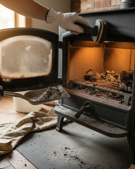 Nettoyer un poêle à bois : Entretien de la vitre et du foyer - Image 1