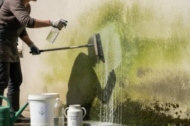 Nettoyer un mur extérieur au vinaigre blanc : Mode d'emploi - Image 1