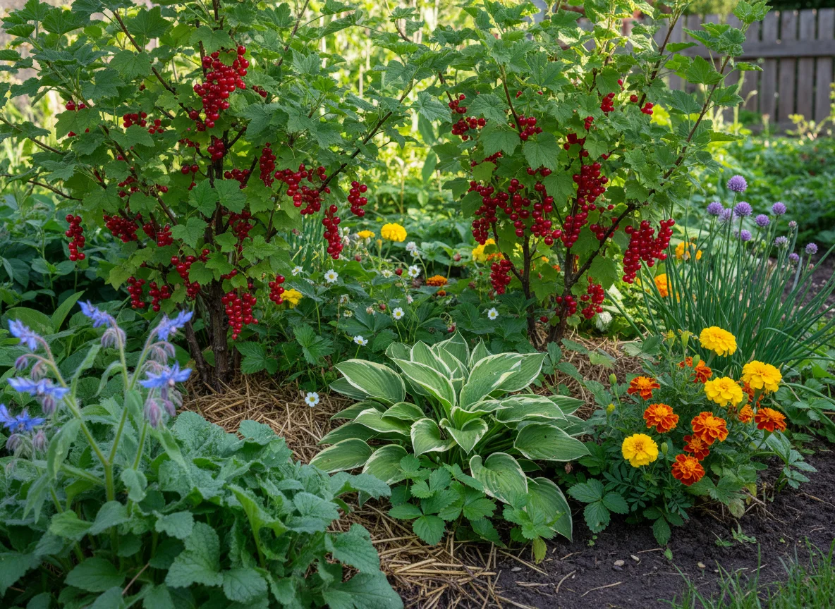Que planter au pied des groseilliers : Les meilleures associations - Image 1