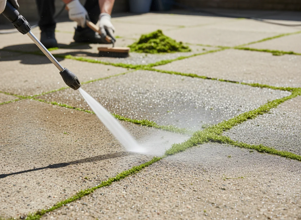 Comment enlever la mousse verte sur le béton efficacement ? - Image 2