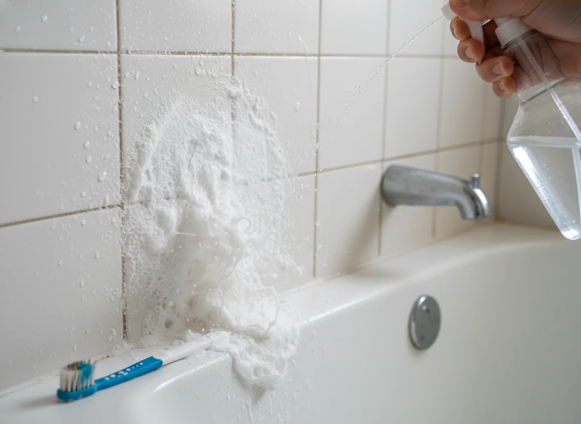 Comment blanchir les joints de douche noircis ou jaunis ? - Image 2