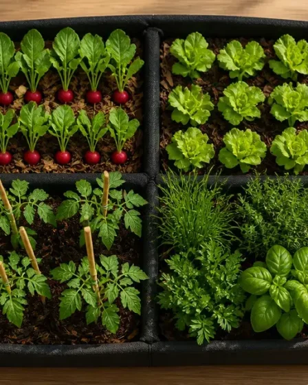 Comment faire un potager quand on débute : carré potager, soleil, terre, 4 à 6 m²