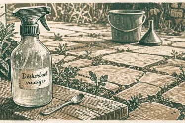 Dosage désherbant vinaigre sel liquide vaisselle : méthode au sel et liquide vaisselle
