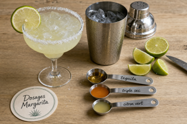 Margarita recette originale avec tequila, citron vert et sel