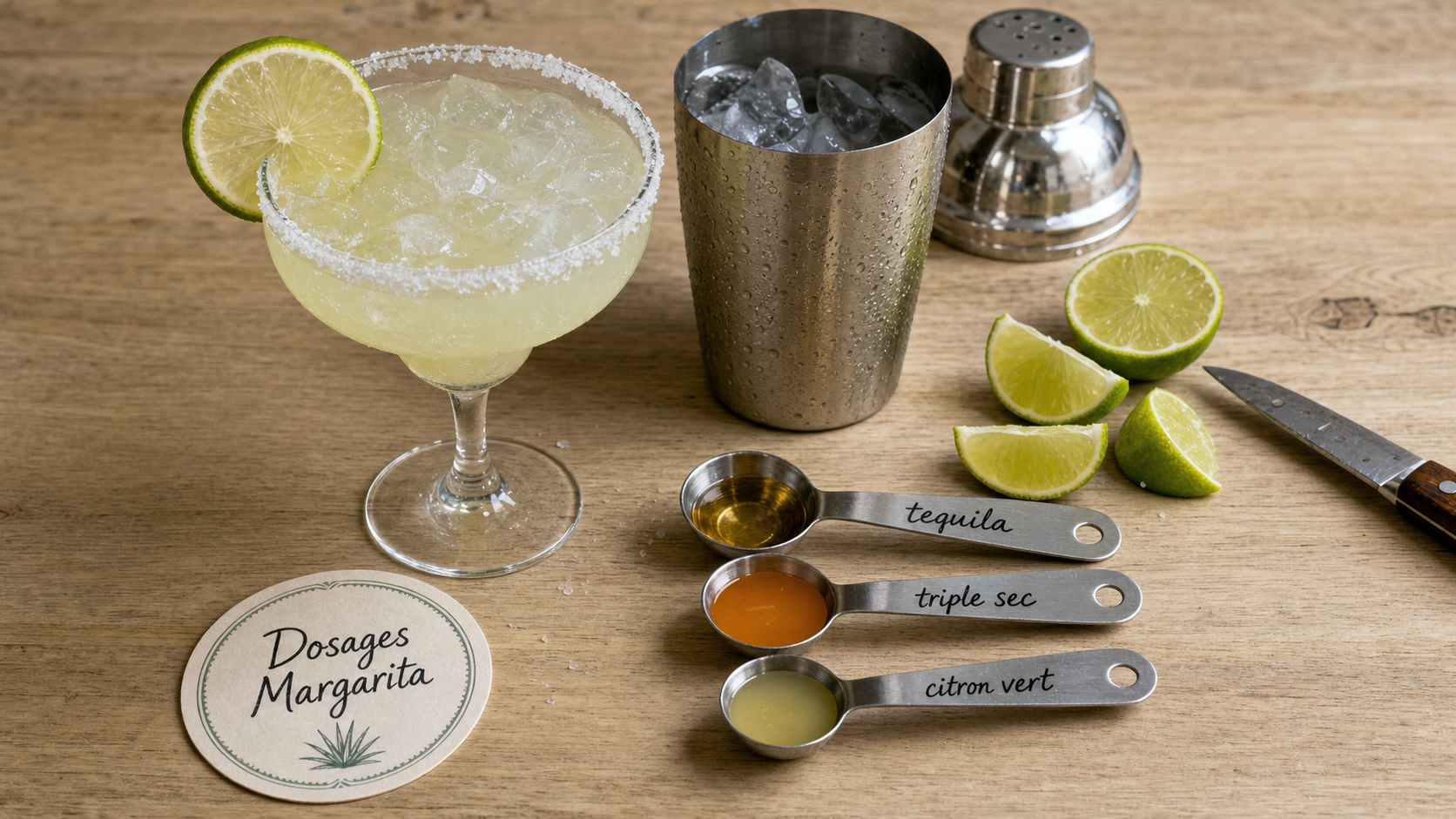 Margarita recette originale avec tequila, citron vert et sel