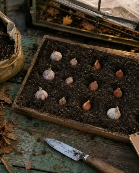 Que planter en octobre au potager : bulbes d’ail, compost et paillage d’octobre