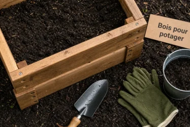 Quel bois pour un carré potager : planches en bois non traité, montage durable