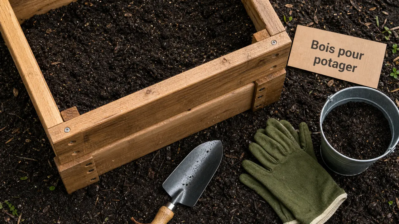 Quel bois pour un carré potager : planches en bois non traité, montage durable