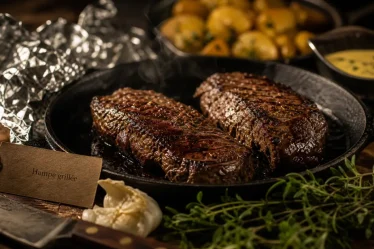 Recettes hampe de boeuf : hampe grillée à la poêle, juteuse