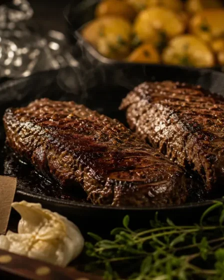 Recettes hampe de boeuf : hampe grillée à la poêle, juteuse