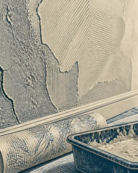 cacher un mur interieur : enduit sur mur abîmé, fissure et cloques d’humidité