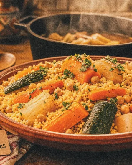 Couscous legumes recette : semoule légère aux légumes et pois chiches