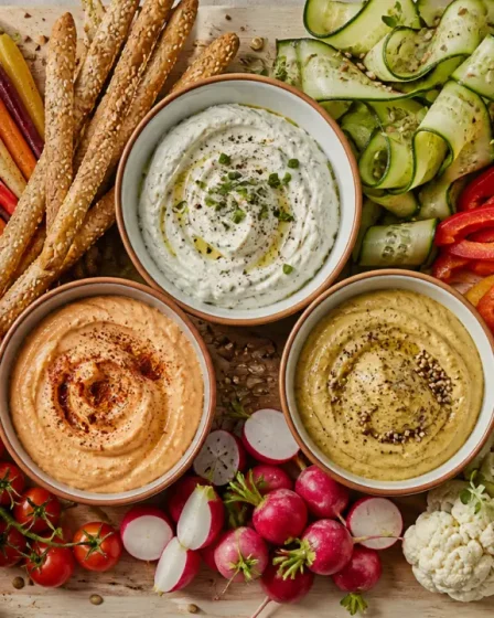 Plateau de crudités original : couleurs et sauces sans cuisson