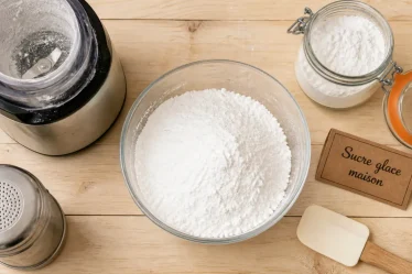 Recette sucre glace maison en 2 minutes, sucre glace au blender
