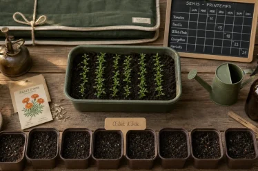 Semis oeillet d inde : godets, plantules et repiquage avant floraison