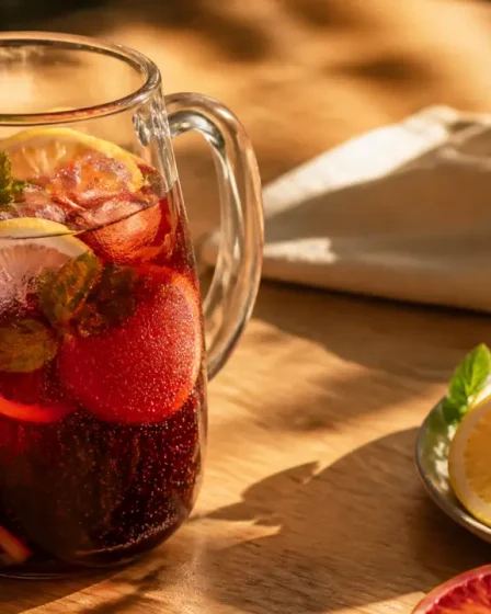 Tinto de verano recette : vin rouge, soda citronné, glaçons et citron