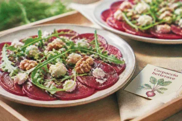 Carpaccio de betterave, recettes entrées simples et originales