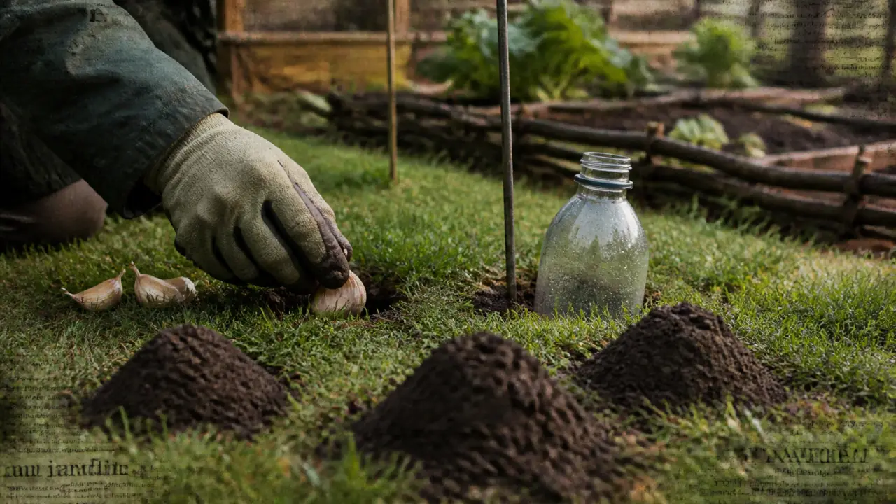 Comment faire fuire des taupes : taupinières, gousses d’ail et barrière au jardin
