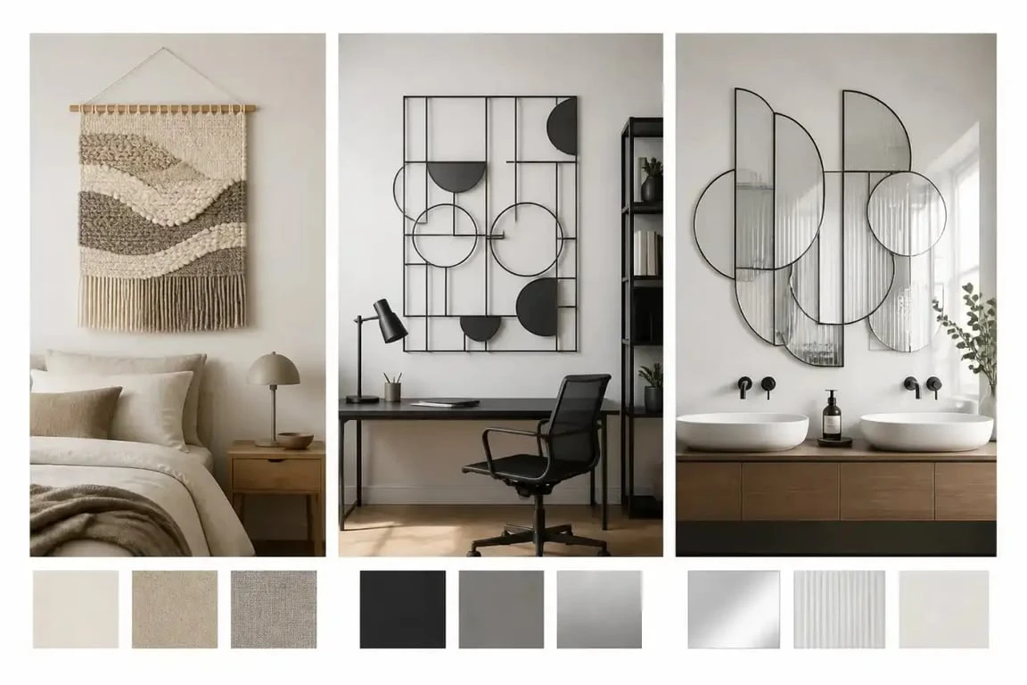 Idées de décoration murale originale pour chambre, bureau et salle de bain