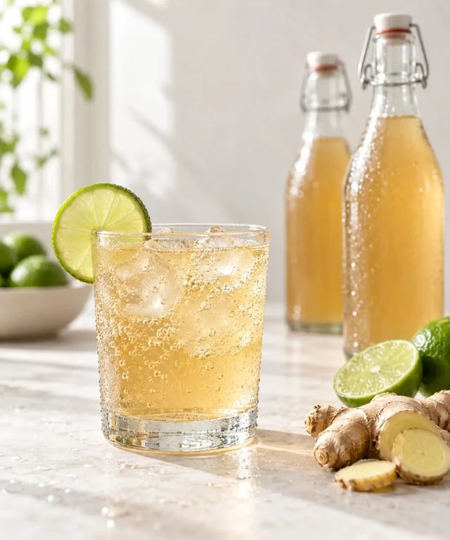 Ginger beer recettes : boisson fermentée maison au gingembre et au citron vert