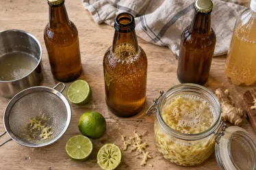 Ginger beer recettes : bulles sans surpression, bouteille maison et ginger bug