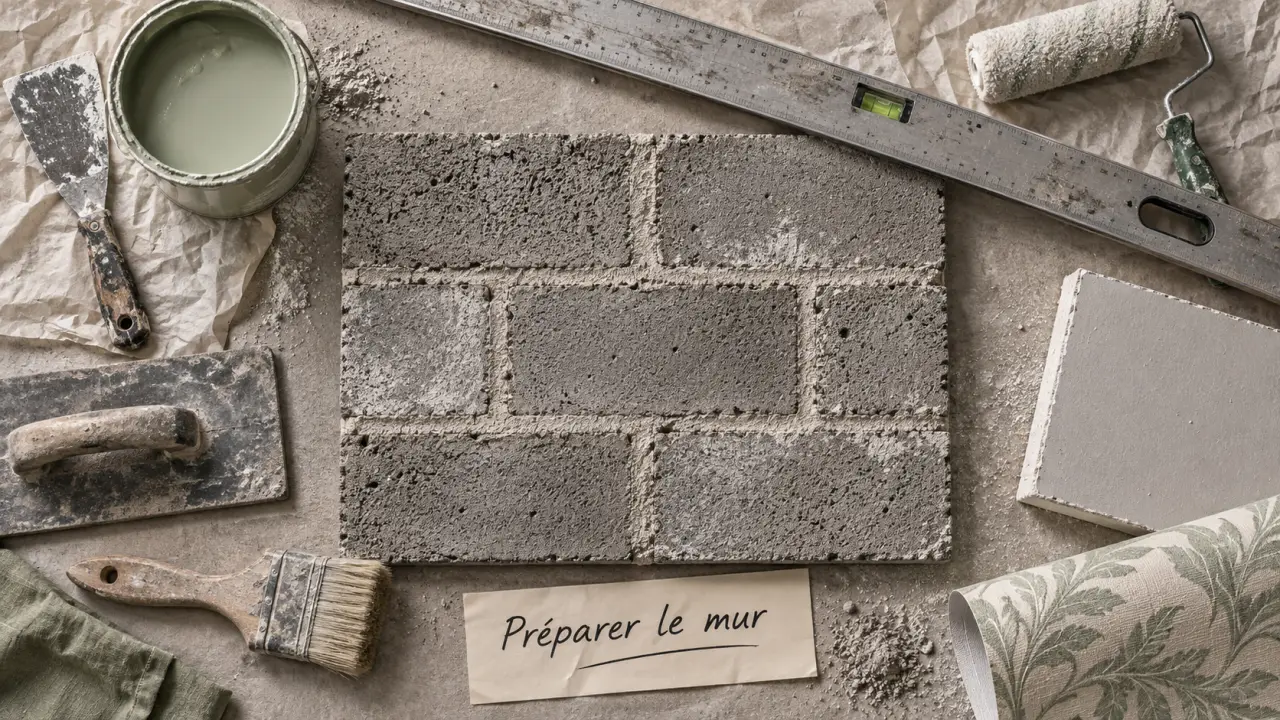 Habillage mur parpaing intérieur : mauvaise préparation et humidité