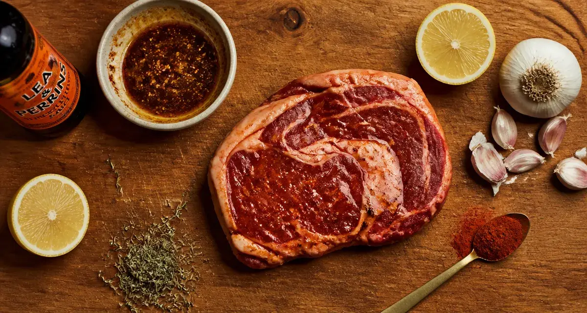 Meilleure marinade boeuf barbecue sous vide sur entrecôte