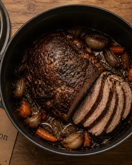 Temps de cuisson rôti de sanglier 800g en cocotte : 1h15