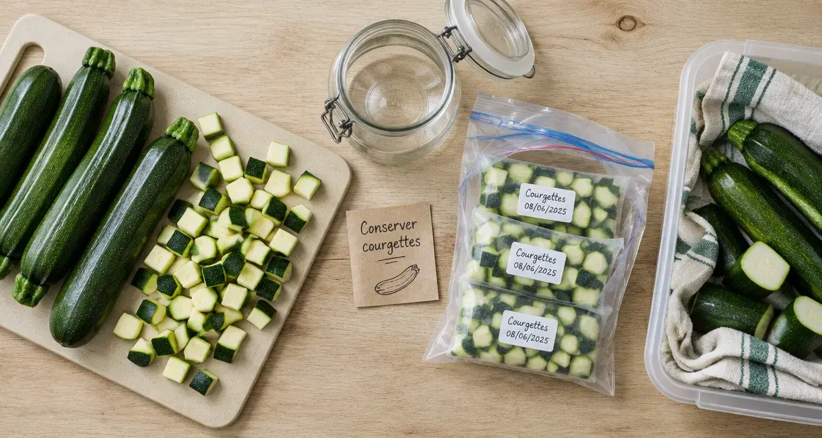 Comment conserver des courgettes : limiter l’humidité pour éviter qu’elles ramollissent