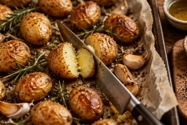Cuisson pomme grenaille au four 200 °C : pommes dorées, cœur fondant