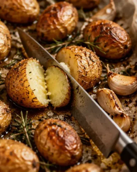 Cuisson pomme grenaille au four 200 °C : pommes dorées, cœur fondant