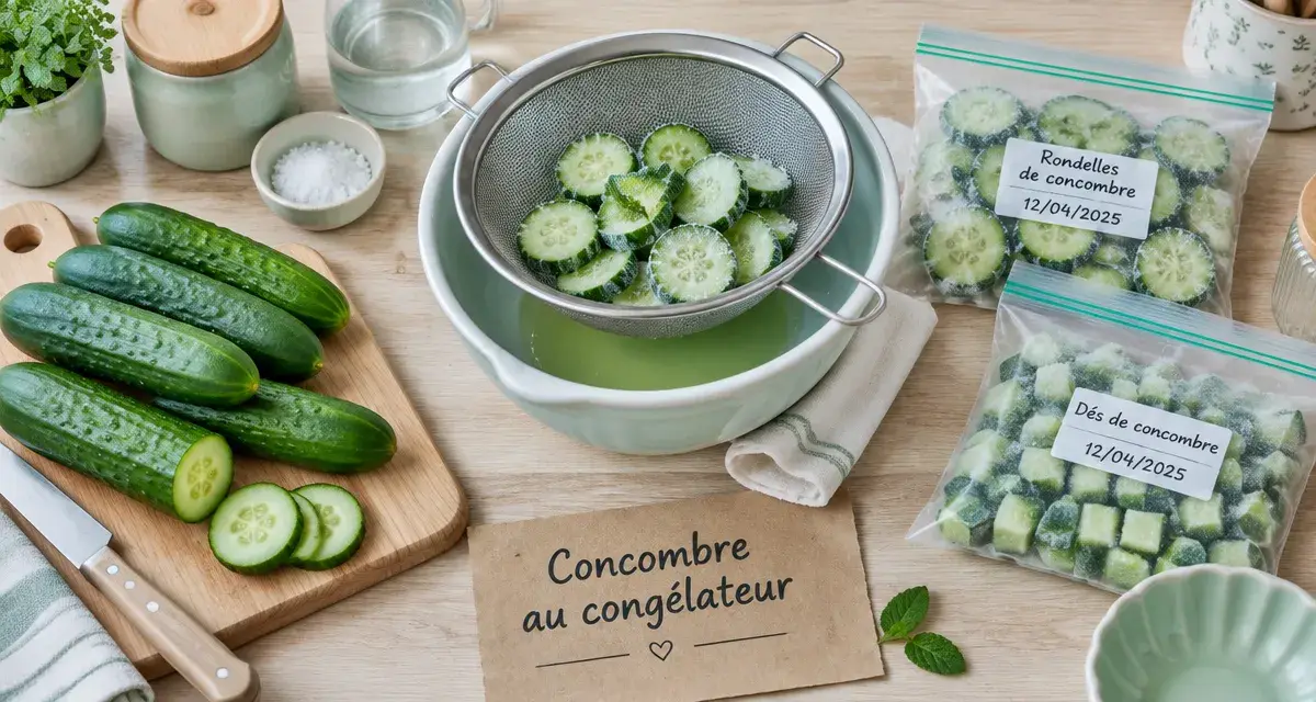 Peut on congeler les concombres : croquant préservé