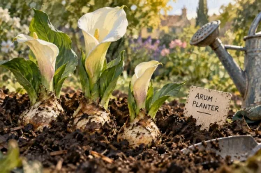 Planter les aromes : arums blancs et colorés en pleine terre