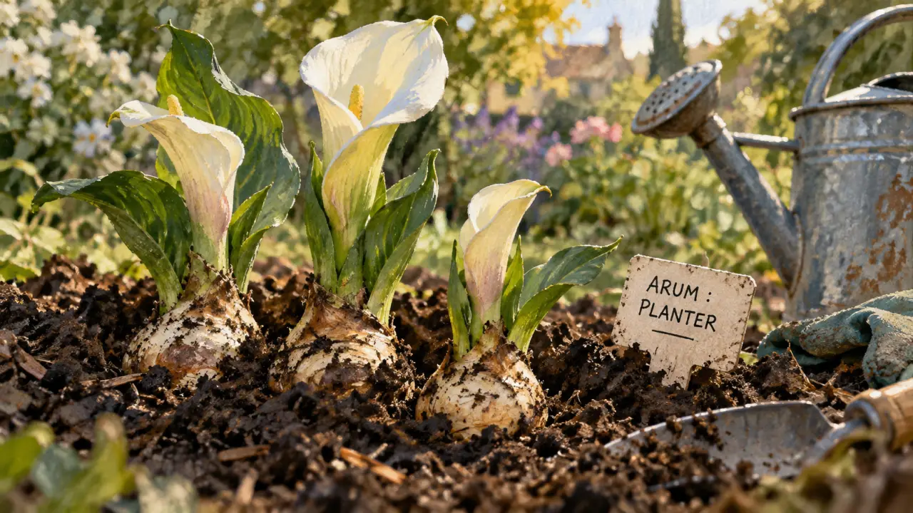 Planter les aromes : arums blancs et colorés en pleine terre