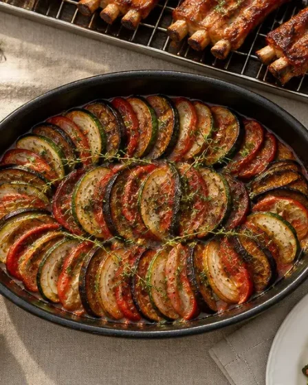 Plats conviviaux et estivaux a partager : taboulé et tian de légumes