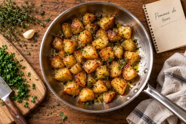 Pommes de terre sautées recette, croûte dorée en poêle